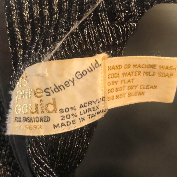 Vintage black and silver sparkle sweater - Picture 7 of 7